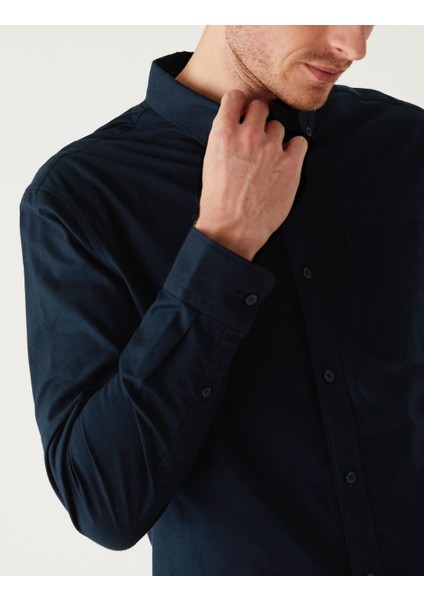 Saf Pamuklu 2'li Regular Fit Oxford Gömlek Seti modelleri