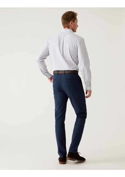 Saf Pamuklu Slim Fit Chino Pantolon fırsatları