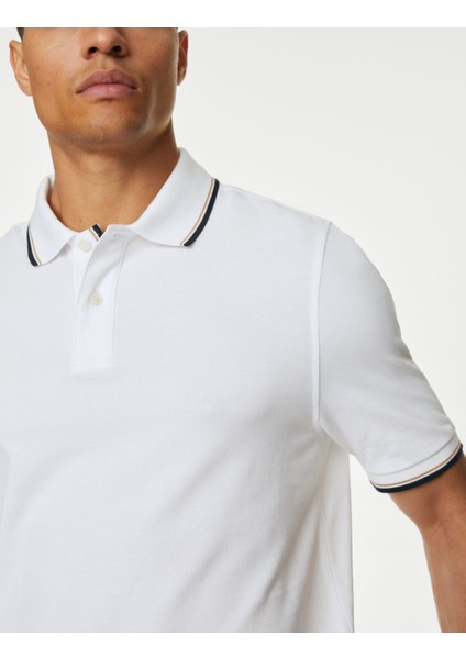 Marks & Spencer Saf Pamuklu 2'li Polo Yaka T-Shirt