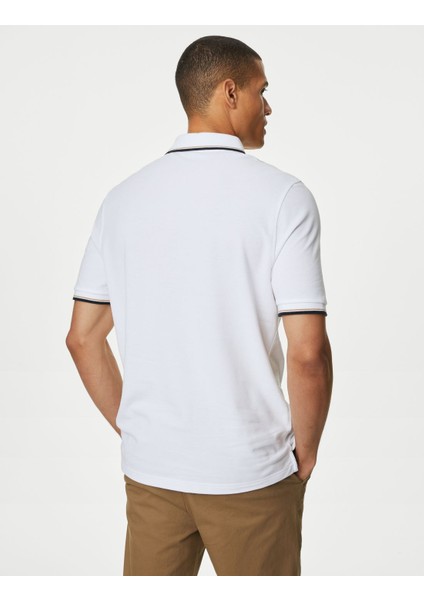 Marks & Spencer Saf Pamuklu 2'li Polo Yaka T-Shirt