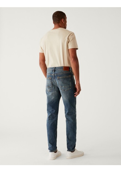 Tapered Fit Jean Pantolon fırsatları