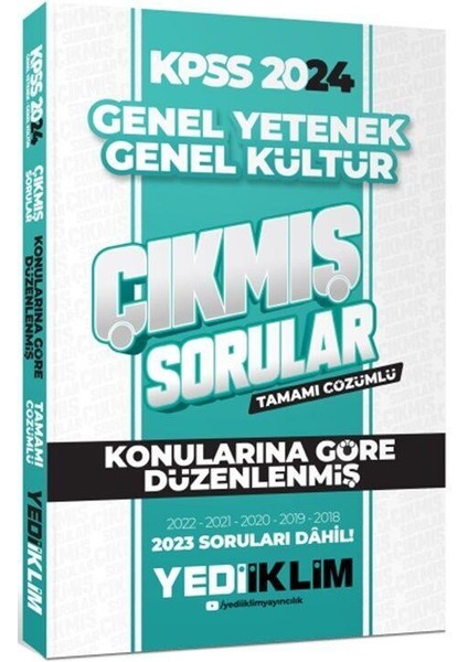 2024 KPSS Lisans Genel Yetenek Genel Kültür Konularına Göre Tamamı Çözümlü Çıkmış Sorular