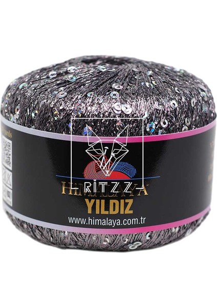 Yıldız 58117 Füme Simli Gümüş Pullu