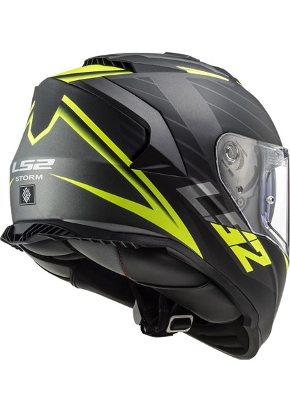 Storm 2 Nerve Mat Siyah-Neon Sarı Kask