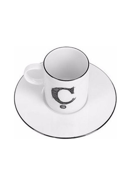 Harf (Ç) Tabaklı Kahve Fincanı 85 cc 04A+P021892