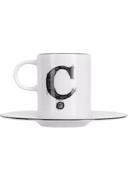 Harf (Ç) Tabaklı Kahve Fincanı 85 cc 04A+P021892 fiyatları