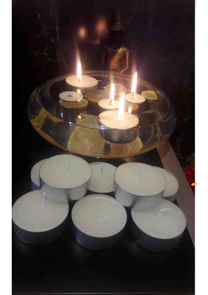 Iv Candles 12'li Beyaz Büyük Tealight Mum fiyatları