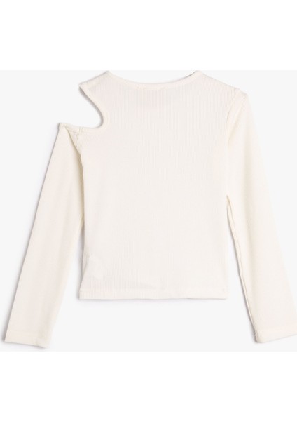 Kız Çocuk Uzun Kollu Pencere Detaylı Kaşkorse Bluz 4WKG10328AK fiyatları