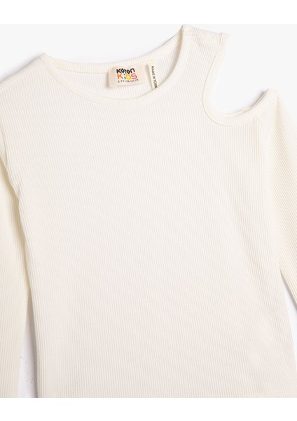 Kız Çocuk Uzun Kollu Pencere Detaylı Kaşkorse Bluz 4WKG10328AK modelleri