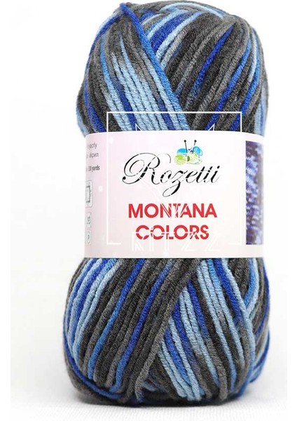 Rozetti Montana Colors / Mavi Gri Açık Gri Koyu Gri / 157-17