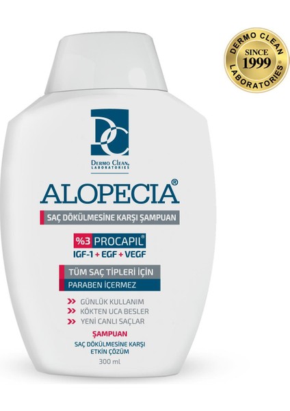 Alopecia Procapil ve Igf Içerikli Saç Dökülmesine Karşı Şampuan 300 ml