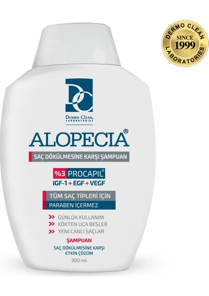 Dermo Clean Alopecia Procapil ve Igf Içerikli Saç Dökülmesine Karşı Şampuan 300 ml