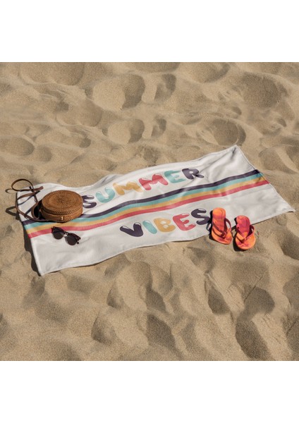 Summer Vibes / Retro Plaj Havlusu