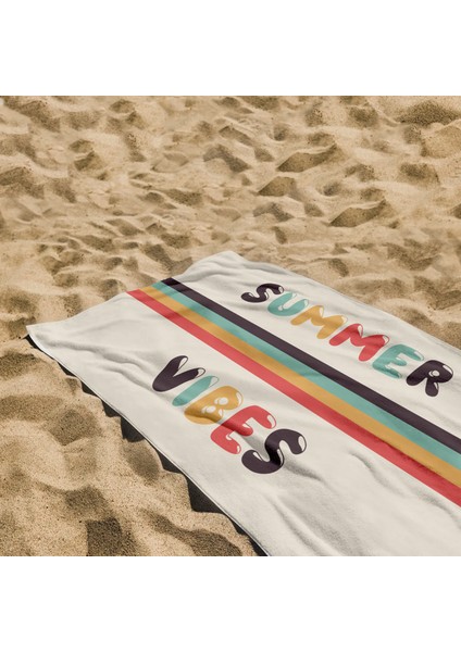 Summer Vibes / Retro Plaj Havlusu