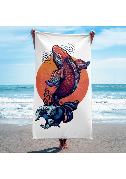 The Great Goldfish - Balıklı Plaj Havlusu modelleri