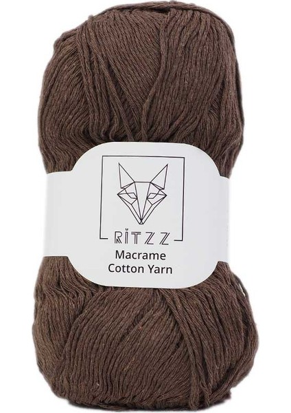 Ince Koton Makrome Ipi // 1,5mm // 010 // Kahve