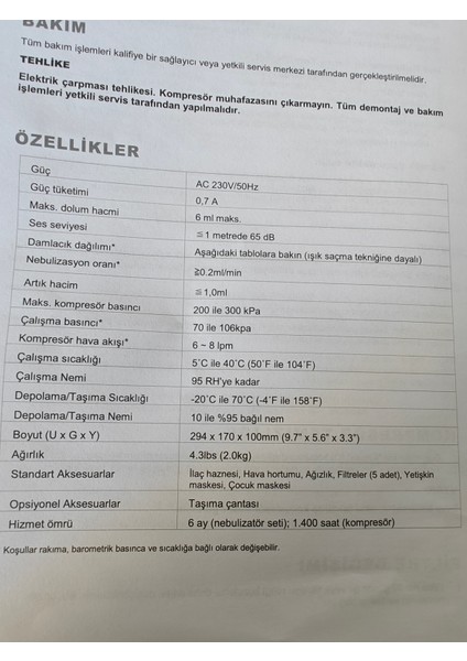 Compactneb Kompresörlü Nebulizatör