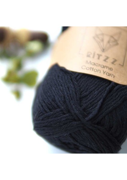Ince Koton Makrome Ipi // 1,5mm // 009 // Siyah fiyatları