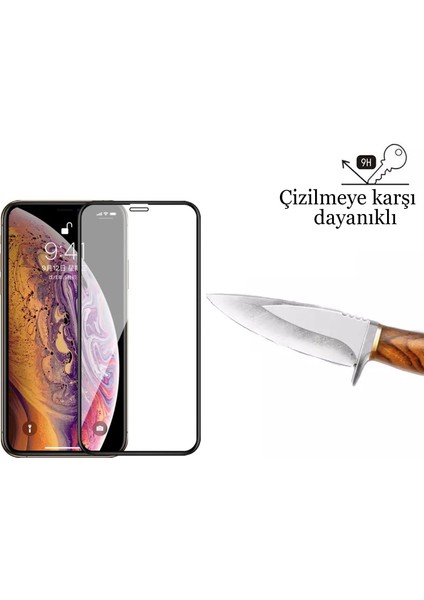 iPhone X/xs Kırılmaz Cam 5d Tam Kaplayan 9h Temperli Ekran Koruyucu