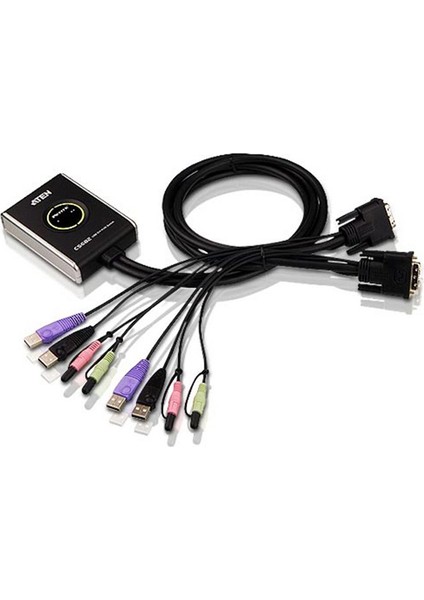 CS682AT Petite 2 Port DVI Cable Kvmp Switch