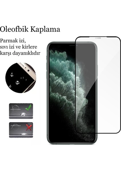 iPhone 11 Pro Kırılmaz Cam 5d Tam Kaplayan 9h Temperli Ekran Koruyucu