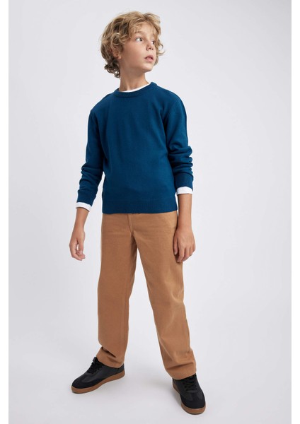 Erkek Çocuk Bisiklet Yaka Triko Kazak A4992A823WN fiyatları