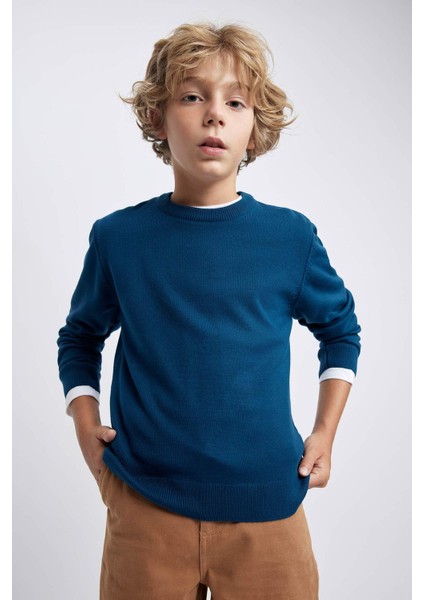 Erkek Çocuk Bisiklet Yaka Triko Kazak A4992A823WN modelleri