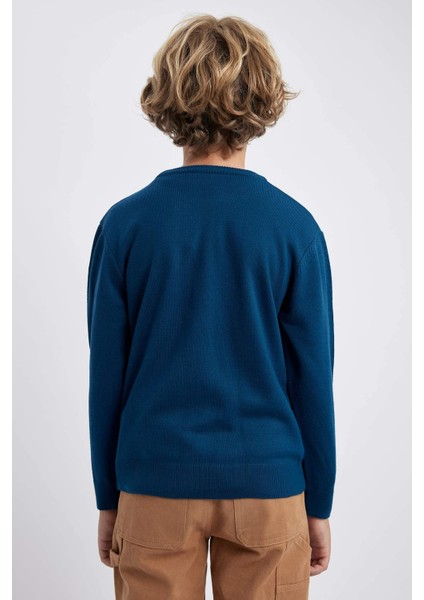 Erkek Çocuk Bisiklet Yaka Triko Kazak A4992A823WN indirimleri