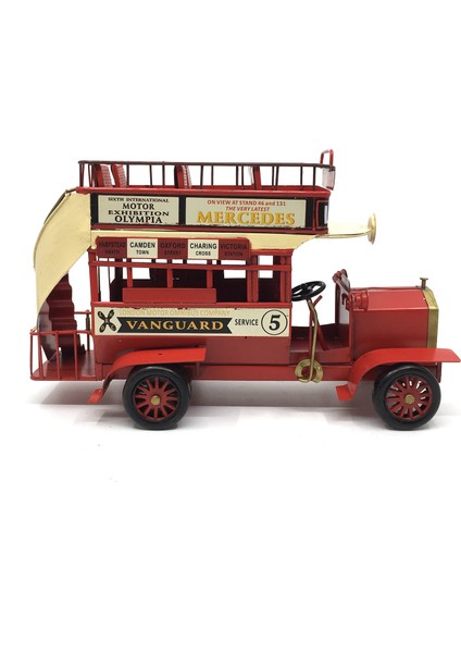 1966 Mercedes Klasik Çift Katlı Dekoratif Metal Otobüs modelleri
