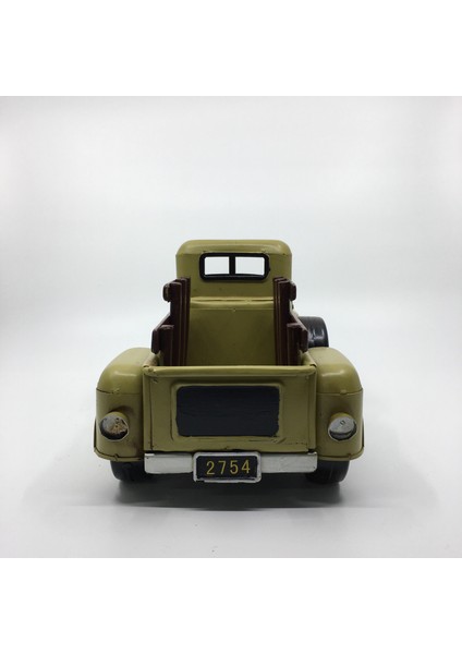 El Yapımı Açık Yeşil Dekoratif Klasik Nostaljik Metal Model Kamyonet indirimleri