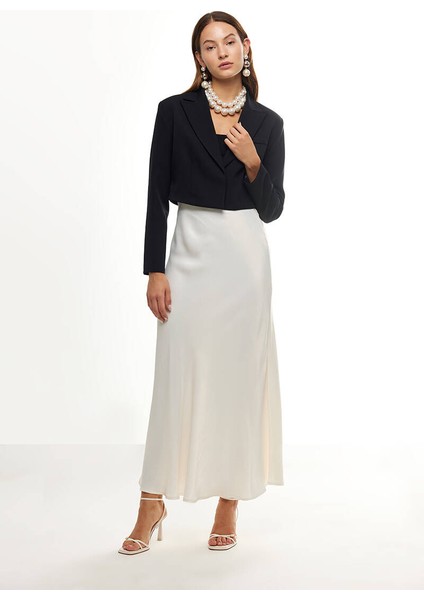 Siyah Crop Blazer