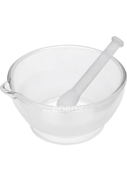 Cam Havan Tokmaklı 150 mm - Havan ve Eli - 1 Set/Paket - Isı ve Kimyasala Dayanıklı
