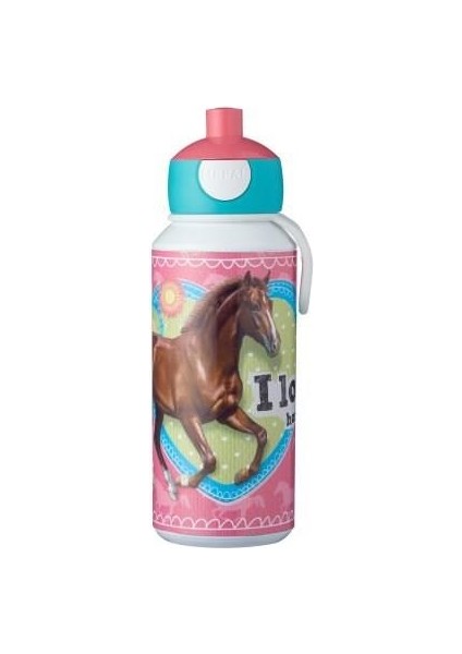 Drinking Bottle Pop Up Campus Içecek Şişesi 400 ml - My Horse