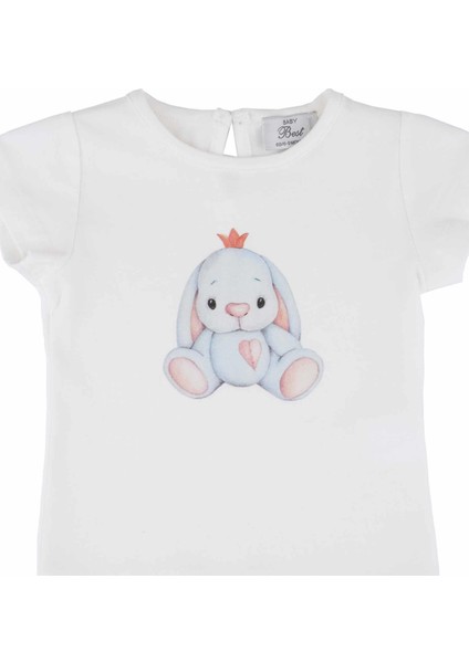 Kız Bebek Baskılı Tshırt ikili Takım modelleri