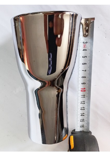 Antipas Iç Kaplamalı Rüzgar Sesli 60 mm Nikelaj Yassı Tekli Egzoz Eksoz Ucu fırsatları