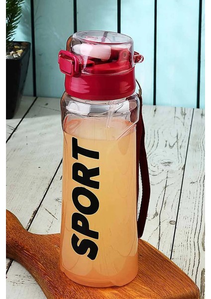 Kırmızı Sport Sporcu Öğrenci 700 ml Suluk Matara %100 Sızdırmaz Kilitli Ipli Üst Kalite Bpa Içermez fiyatları