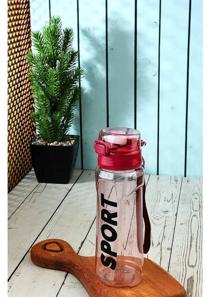 Kırmızı Sport Sporcu Öğrenci 700 ml Suluk Matara %100 Sızdırmaz Kilitli Ipli Üst Kalite Bpa Içermez modelleri