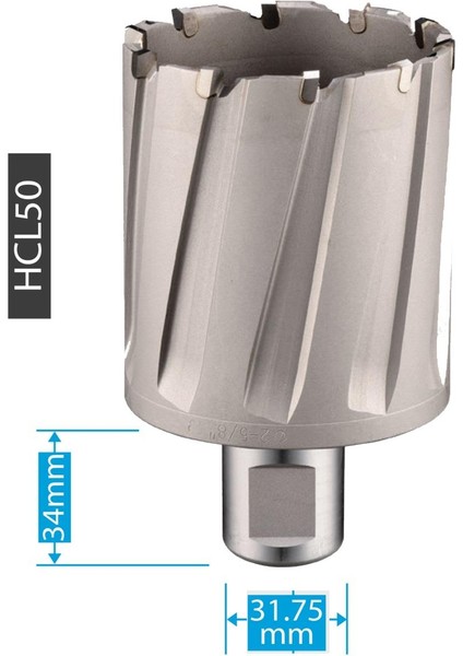 75 x 50 mm Tct Elmas Manyetik Matkap Ucu HCL50