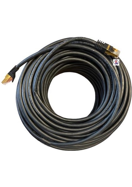40 Metre Cat7 Kablo Siyah Cat7 Kablo 40 Metre