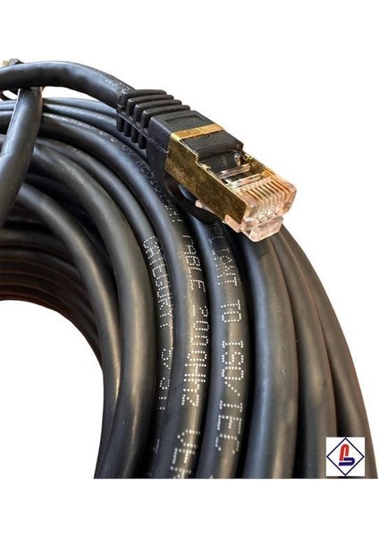 40 Metre Cat7 Kablo Siyah Cat7 Kablo 40 Metre