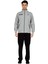 Gri Melanj Erkek Yarım Balıkçı Yaka Boydan Fermuarlı Eşofman Takım EDY19102G 2