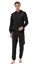 Marco Ferry Kırçıllı Siyah Erkek Kapüşonlu 3 Iplik Şardonlu Eşofman Takımı EDY17616S 2