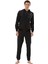 Marco Ferry Kırçıllı Siyah Erkek Kapüşonlu 3 Iplik Şardonlu Eşofman Takımı EDY17616S 3