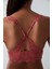 Sole Back Dantelli Kırmızı Bralet 3