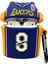 Airpods 1/2. Nesil Uyumlu Sevilen Basketbolcu Forması Mor Lakers 8 Tasarımlı Hediye Kılıf 2