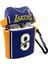 Airpods 1/2. Nesil Uyumlu Sevilen Basketbolcu Forması Mor Lakers 8 Tasarımlı Hediye Kılıf 5