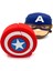 Airpods 1/2. Nesil Sevilen Karakter Captain America Kalkan Tasarımlı Hediye Kılıf 3