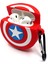 Airpods 1/2. Nesil Sevilen Karakter Captain America Kalkan Tasarımlı Hediye Kılıf 4