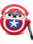 Airpods 3. Nesil Uyumlu Sevilen Karakter Captain America Kalkan Tasarımlı Hediye Kılıf 2