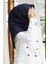Exclusive Tivil Lacivert Düz Renk Ipek Eşarp 50691-33 1